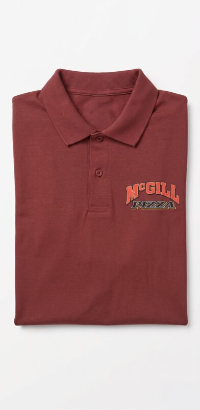 Custom polo shirt - McGill Pizza